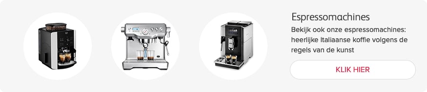Bekijk ook onze espressomachines