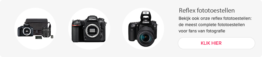 Bekijk ook onze reflex fototoestellen