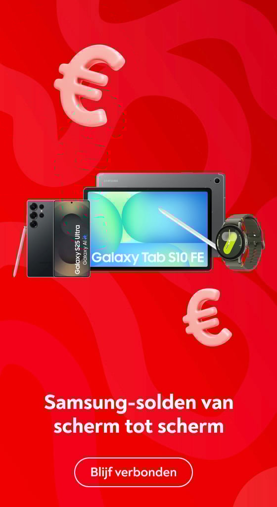 Solden op onze Samsung-smartphones, -tablets, en -smartwatches