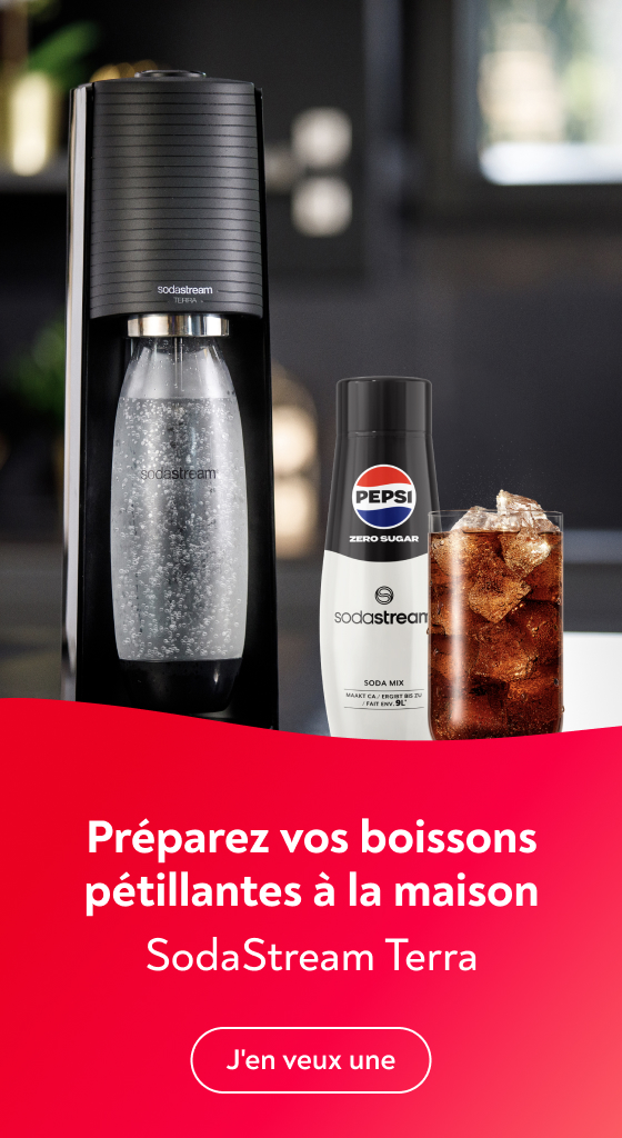 Prparez vos boissons ptillantes avec la SodaStream Terra