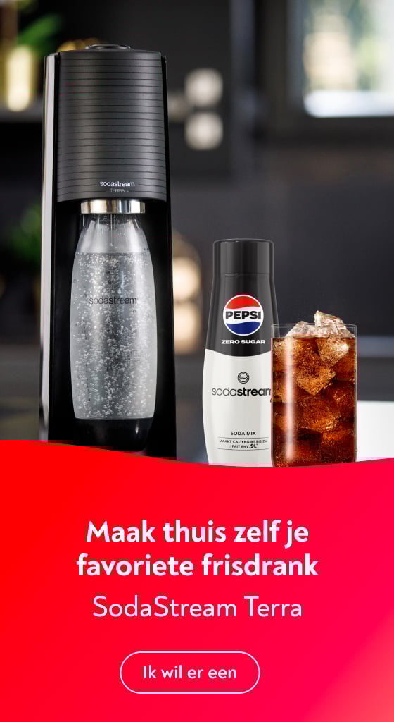 Maak thuis zelf je favoriete frisdrank met de SodaStream Terra