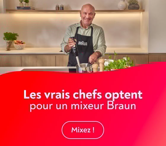 Les vrais chefs optent pour un mixeur Braun