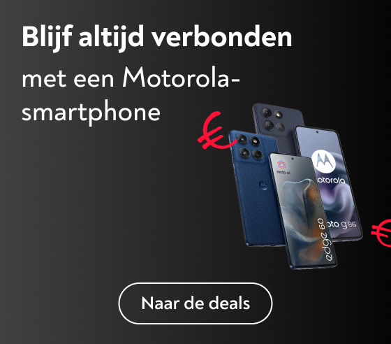 Blijf altijd verbonden met een Motorola-smartphone
