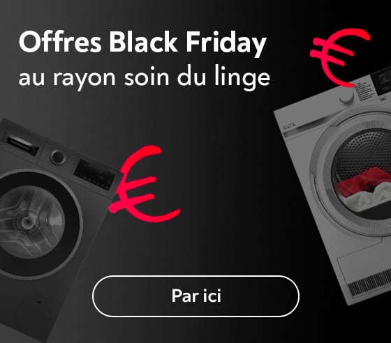 Offres Black Friday au rayon soin du linge