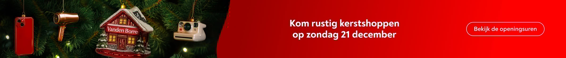 Kom rustig kerstshoppen op zondag 21 december