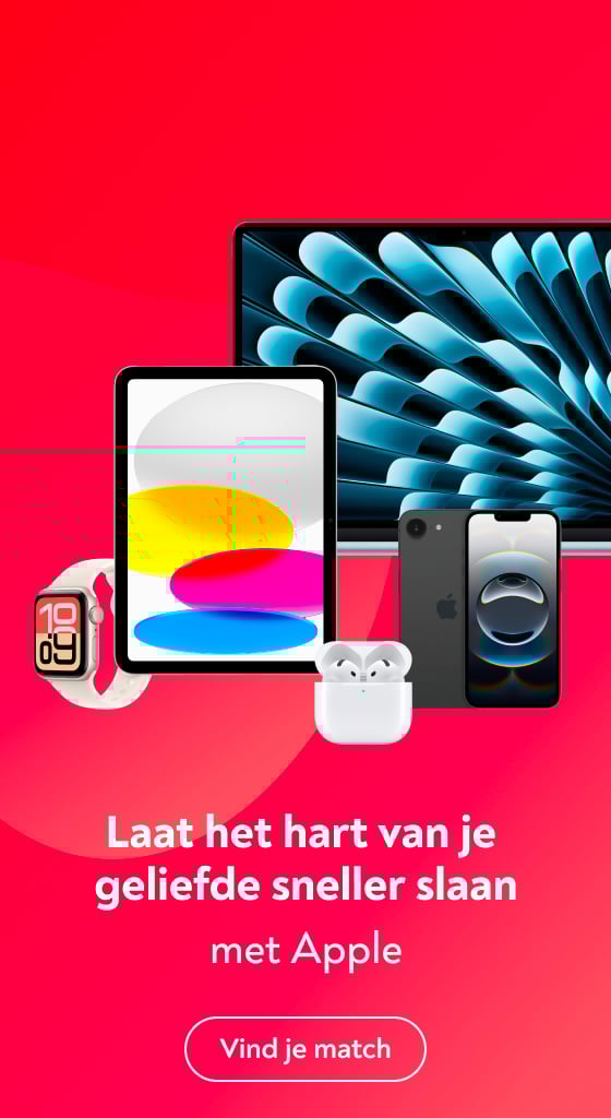 Laat het hart van je geliefde sneller slaan met Apple