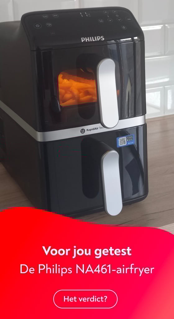Bereid twee maaltijden tegelijk met deze supercompacte airfryer