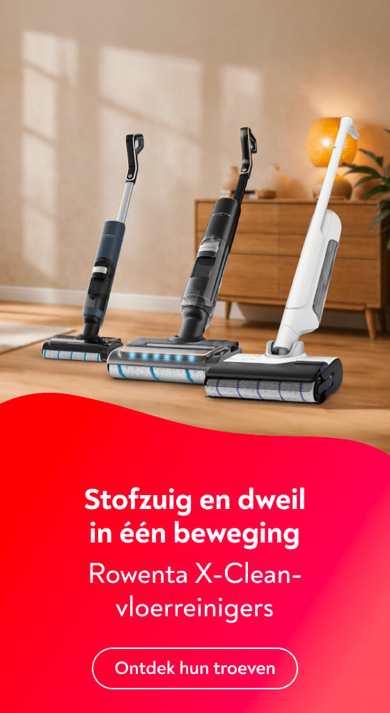 Stofzuig en dweil in ��n beweging Rowenta X-Clean-vloerreinigers