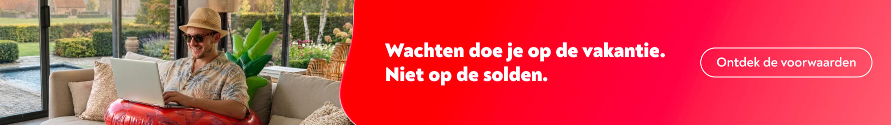 Wachten doe je op de vakantie, niet op de solden