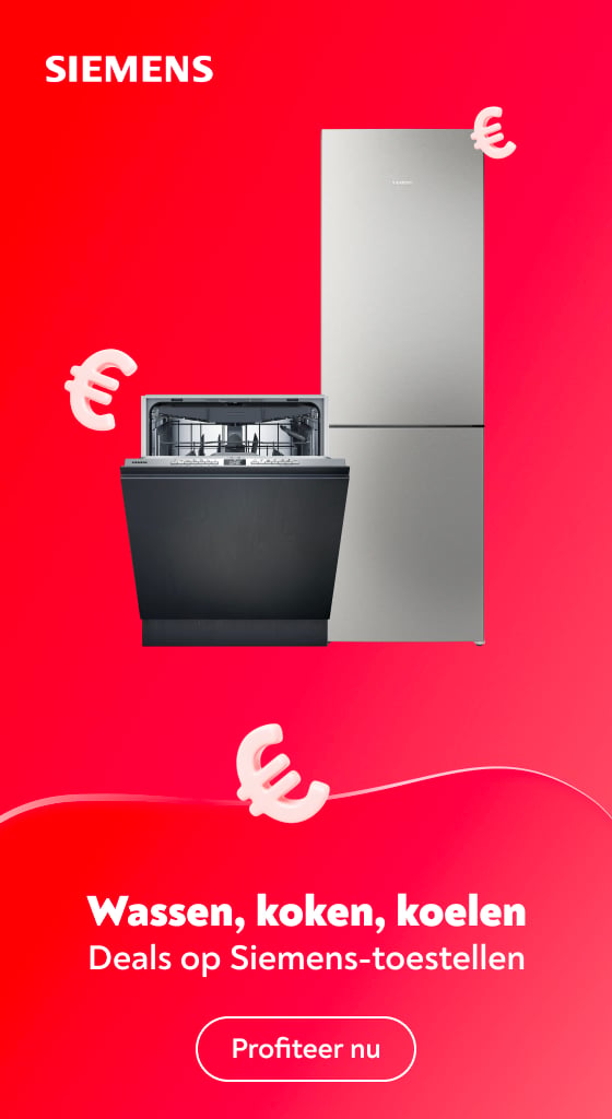 Wassen, koken, koelen Deals op Siemens-toestellen