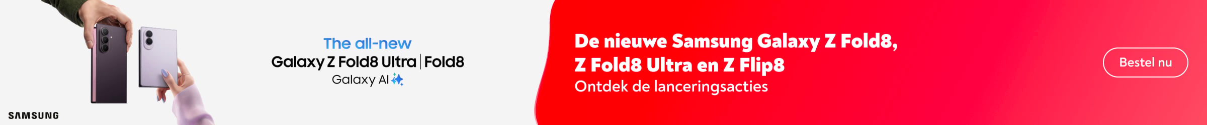 De nieuwe Samsung Galaxy Z Fold8, Z Fold8 Ultra en Z Flip8
