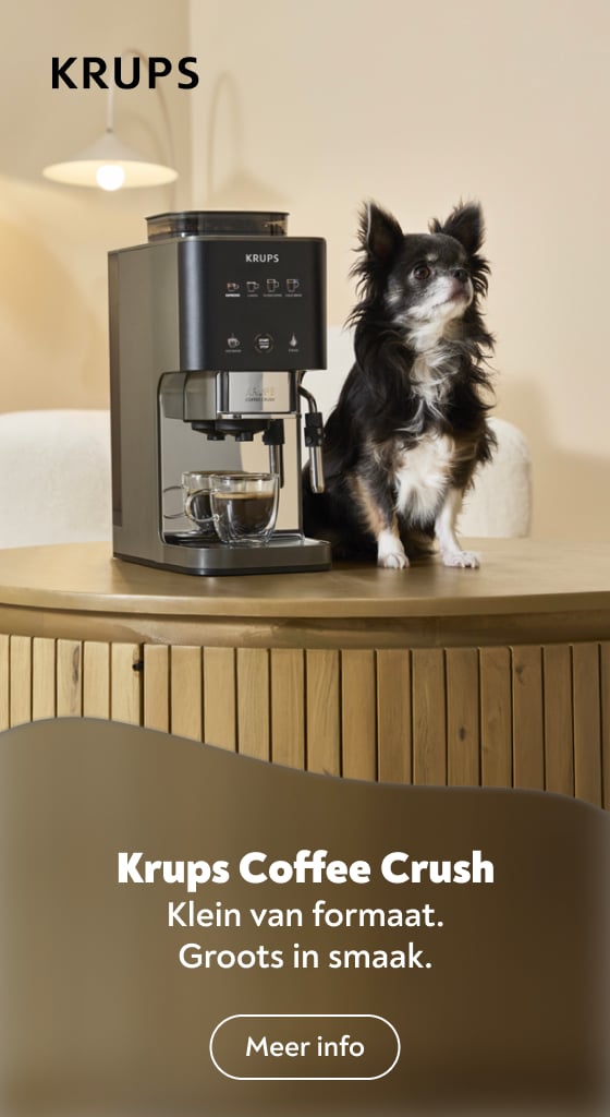 Krups Coffee Crush Klein van formaat