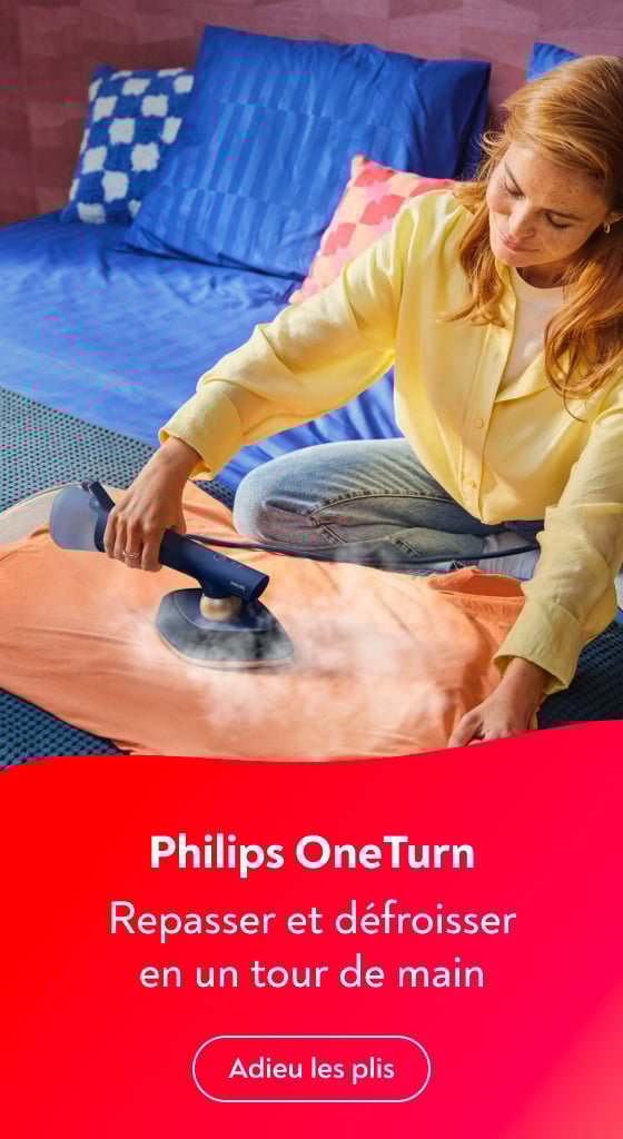 Philips OneTurn Repasser et d�froisser en un tour de main