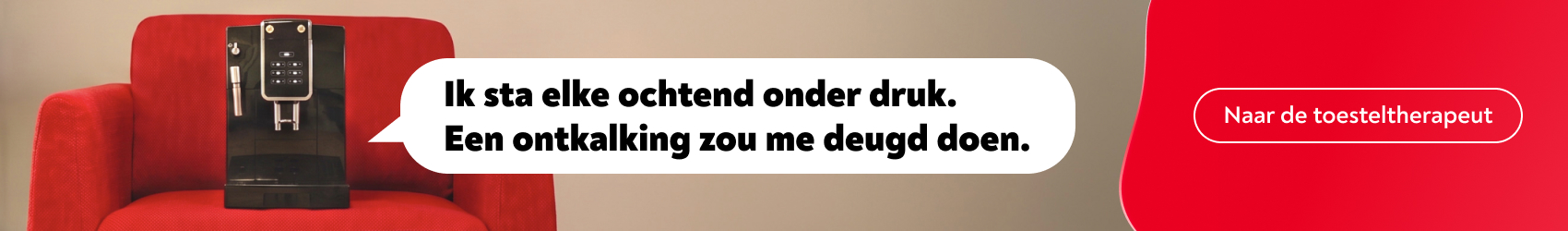 Ik sta elke ochtend onder druk. Een ontkalking zou me deugd doen. Ga naar de toesteltherapeut.