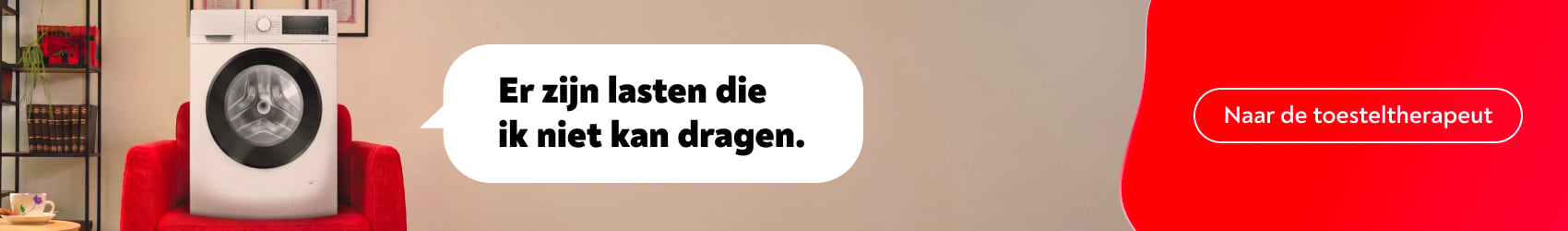 Er zijn lasten die ik niet kan dragen. Naar de toesteltherapeut.