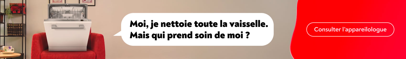 Moi, je nettoie toute la vaisselle. Mais qui prend soin de moi ? Voir l�appareilologue.