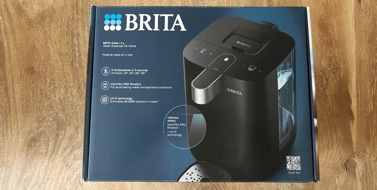 De leau filtre  la temprature souhaite avec Brita Cube