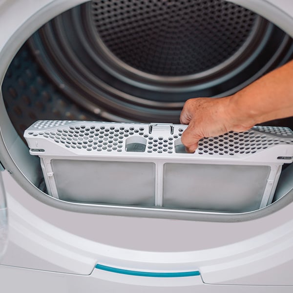 Retrait du filtre du s�che-linge