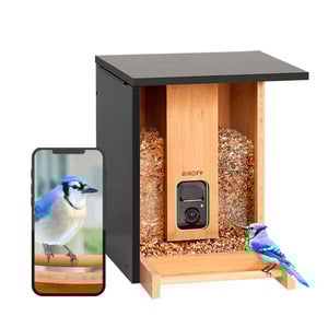 Voederhuisjes voor vogels met camera