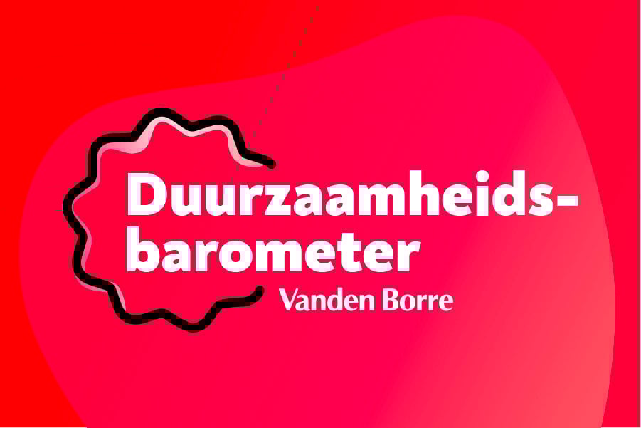 Het logo van de duurzaamheidsbarometer van Vanden Borre