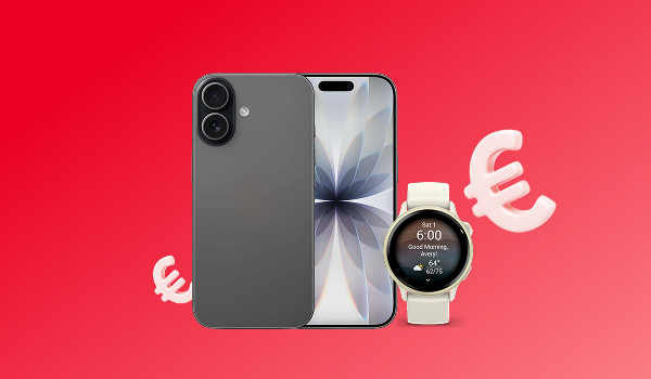Banner soldes avec un smartphone et une montre connect�e