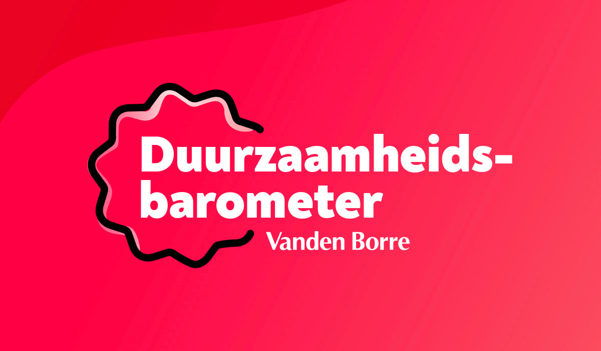 Het logo van de duurzaamheidsbarometer van Vanden Borre