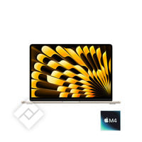 APPLE MACBOOK AIR 13 POUCES M4 24GO 512GO LUMIERE STELLAIRE QWERTY