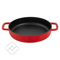 COMBEKK SOUS-CHEF FRY PAN DOUBLE HANDLE 24 CM RED