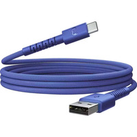 SILICON USB-A/USB-C 100W 2M BLUE