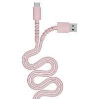 SILICON USB-A/USB-C 100W 2M PINK