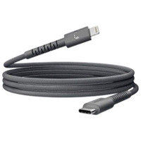 SILICON USB-C/LIGTHNING 70CM GREY