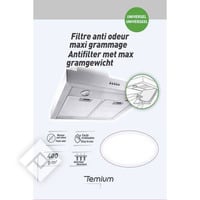 TEMIUM FILTRE ANTI ODEUR MAXI GRAMMAGE UNIVERSEL ET DECOUPABLE