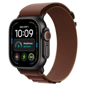 APPLE Watch Ultra 4 GPS Cellular 49mm Black Titanium Case with Burgundy Alpine Loop - M