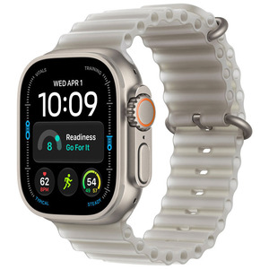 APPLE Watch Ultra 4 GPS Cellular 49mm Natural Titanium Case with Translucent Gray Ocean Band