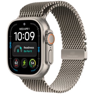 APPLE Watch Ultra 4 GPS   Cellular 49mm Natural Titanium Case with Natural Titanium Milanese Loop - M
