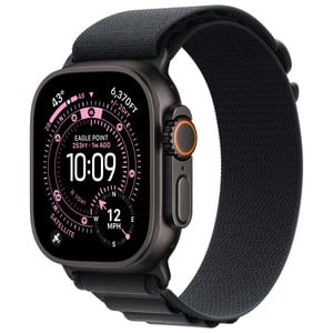 APPLE WATCH ULTRA 3GPS + CELLULAR49MMBOTIER TITANE NOIR AVEC BOUCLE ALPINE NOIR - M