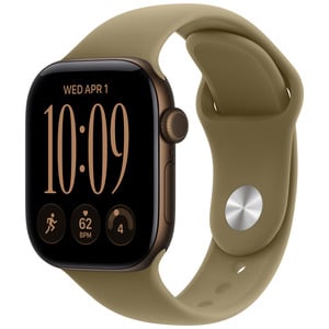 APPLE Watch Series 12 GPS 42mm Dark Bronze Aluminium Case with Olive Sport Band - M/L