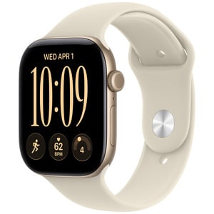 APPLE Watch Series 12 GPS 46mm Light Gold Aluminium Case with Sand Sport Band - M/L