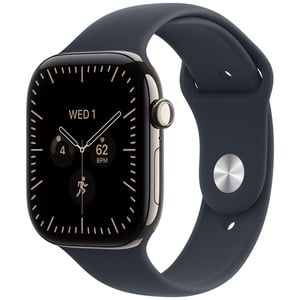 APPLE Watch Series 12 GPS   Cellular 46mm Natural Titanium Case with Navy Blue Sport Band - M/L