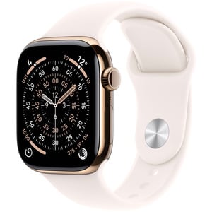 APPLE WATCH SERIES 11GPS + CELLULAR 46MMBOTIER TITANE OR AVEC BRACELET SPORT ROSE TENDRE - M/L