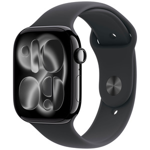 APPLE WATCH SERIES 11GPS46MMNOIR DE JAIS BOTIER ALUMINIUM AVEC BRACELET SPORT NOIR - S/M