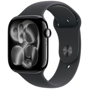 APPLE WATCH SERIES 11GPS46MMNOIR DE JAIS BOTIER ALUMINIUM AVEC BRACELET SPORT NOIR - M/L