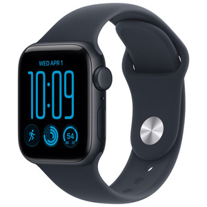 APPLE Watch SE 3 GPS   Cellular 40mm Midnight Aluminum Case with Navy Blue Sport Band - M/L