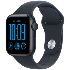 APPLE Watch SE 3 GPS   Cellular 40mm Midnight Aluminum Case with Navy Blue Sport Band - S/M