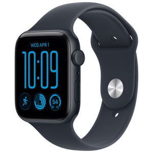 APPLE Watch SE 3 GPS   Cellular 44mm Midnight Aluminum Case with Navy Blue Sport Band - S/M