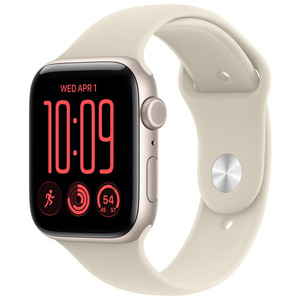 APPLE Watch SE 3 GPS   Cellular 44mm Starlight Aluminum Case with Sand Sport Band - M/L