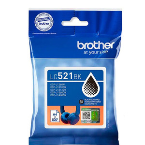 BROTHER LC521BK - Cartridge / Inktpatroon