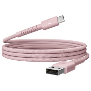 FRESH 'N REBEL SILICON USB-A/USB-C 100W 2M PINK