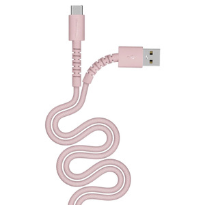 FRESH 'N REBEL SILICON USB-A/USB-C 100W 2M PINK