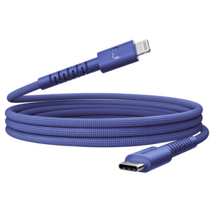 FRESH 'N REBEL SILICON USB-C/LIGHTNING 2M BLUE